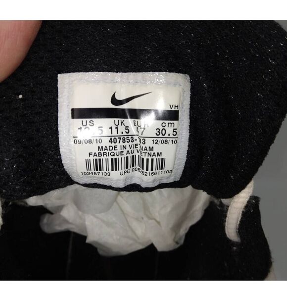 Nike Dual Fusion ST Men's Pre-owned White/Yellow Athletic Sneakers - sz. 12 1/5 - Picture 6 of 6